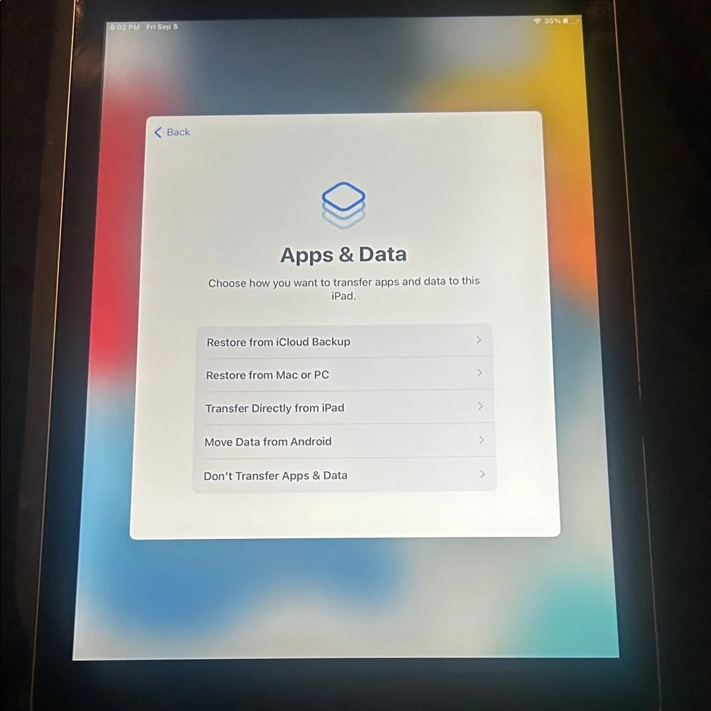 Apple Tablet - Silver Frame with Black Display